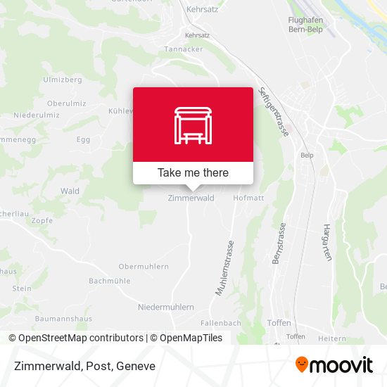 Zimmerwald, Post map