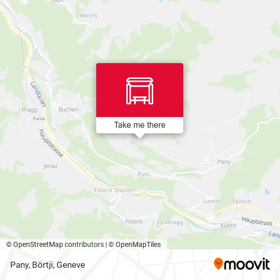 Pany, Börtji map