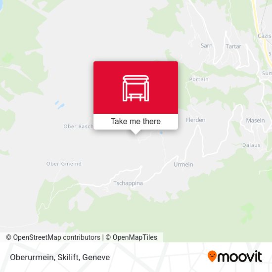 Oberurmein, Skilift map