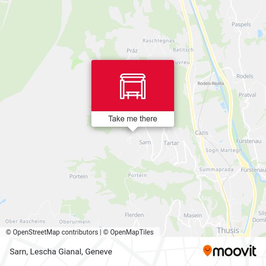 Sarn, Lescha Gianal map
