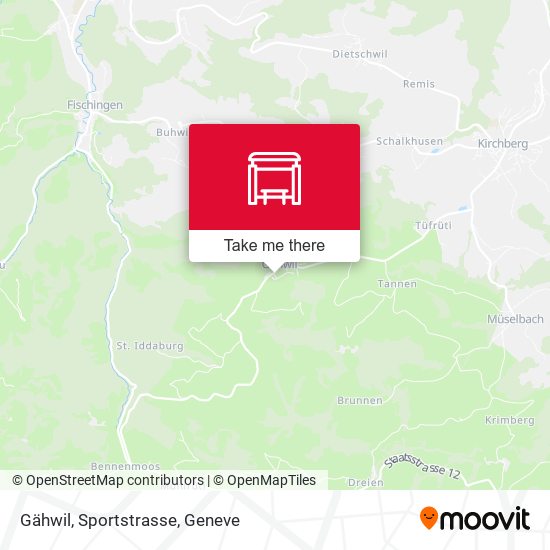 Gähwil, Sportstrasse map