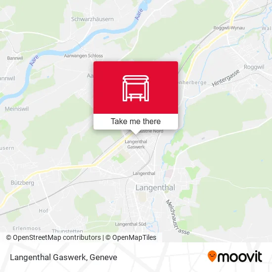 Langenthal Gaswerk map
