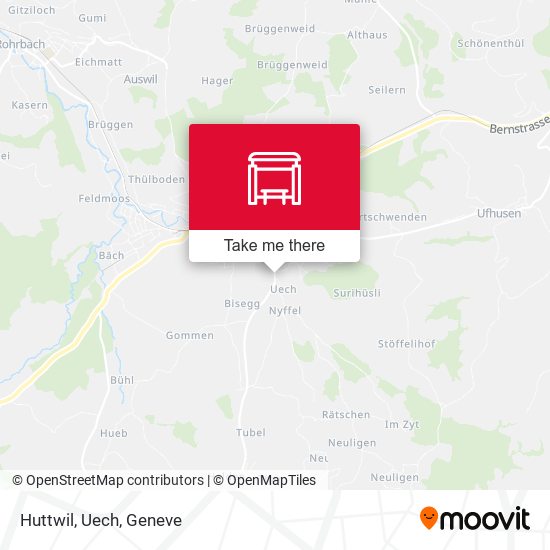 Huttwil, Uech map