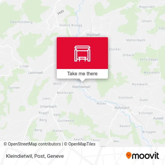 Kleindietwil, Post map