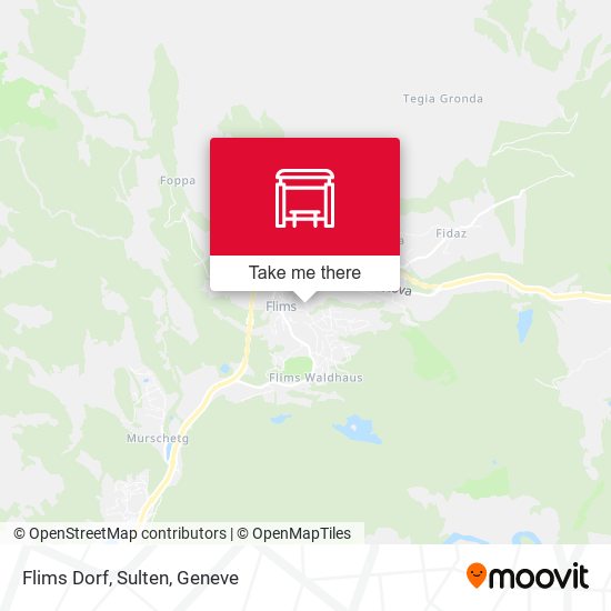 Flims Dorf, Sulten map