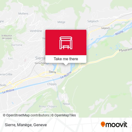 Sierre, Manège map
