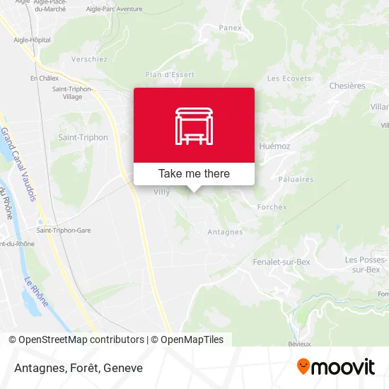 Antagnes, Forêt map