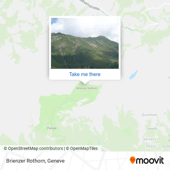 Brienzer Rothorn map