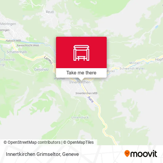 Innertkirchen Grimseltor map