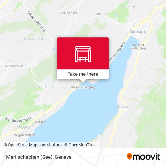 Merlischachen (See) map