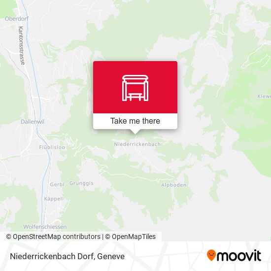 Niederrickenbach Dorf map