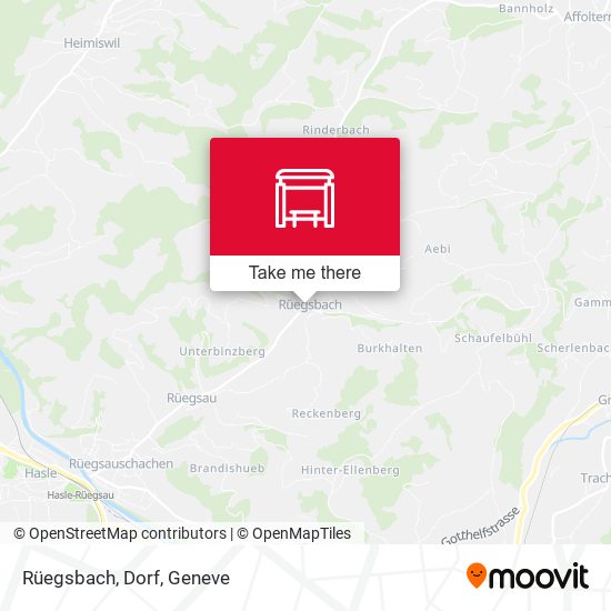 Rüegsbach, Dorf map