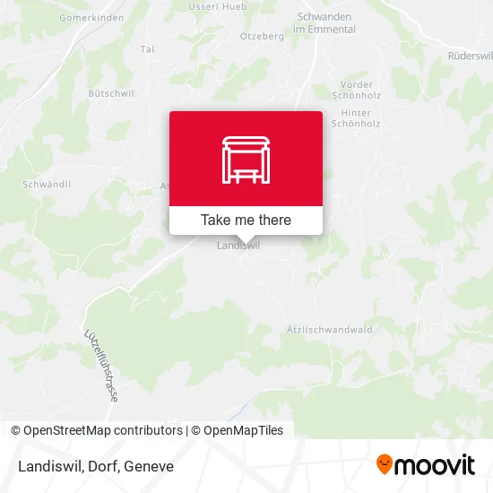 Landiswil, Dorf map