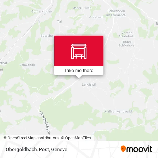 Obergoldbach, Post map