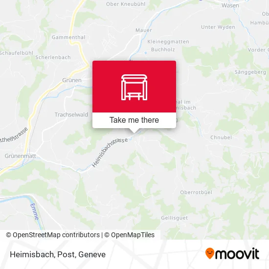 Heimisbach, Post map
