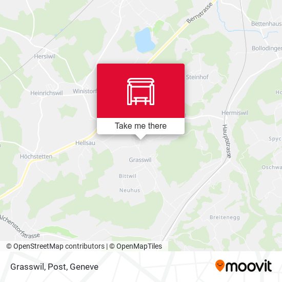 Grasswil, Post map
