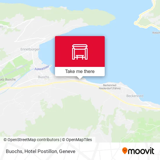 Buochs, Hotel Postillon map
