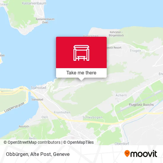 Obbürgen, Alte Post map