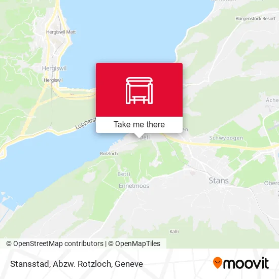 Stansstad, Abzw. Rotzloch map