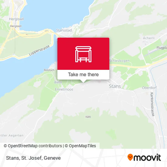 Stans, St. Josef map