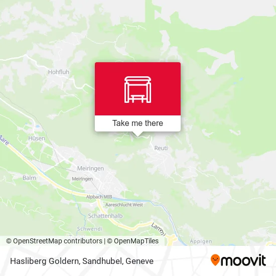 Hasliberg Goldern, Sandhubel map