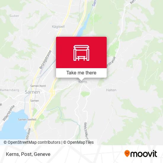 Kerns, Post map