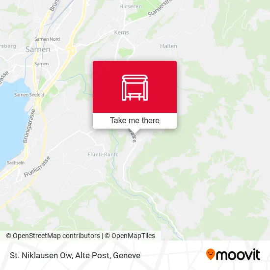 St. Niklausen Ow, Alte Post map