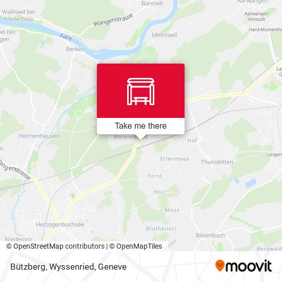 Bützberg, Wyssenried map