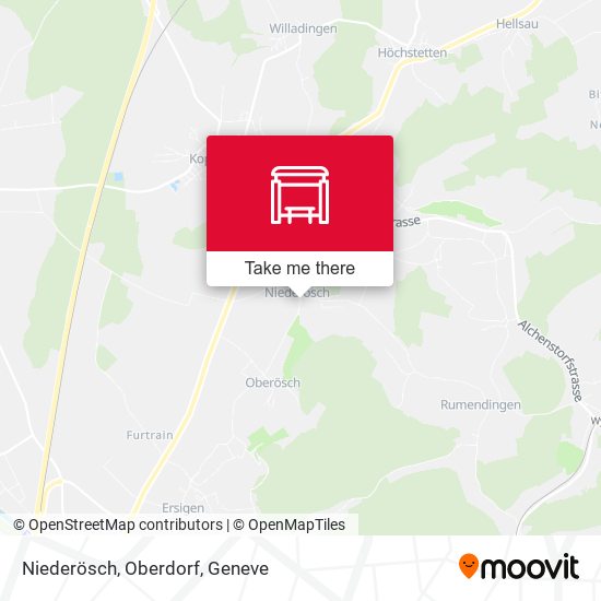 Niederösch, Oberdorf map