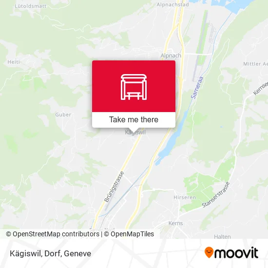 Kägiswil, Dorf map