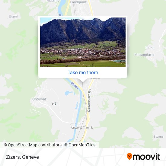 Zizers map