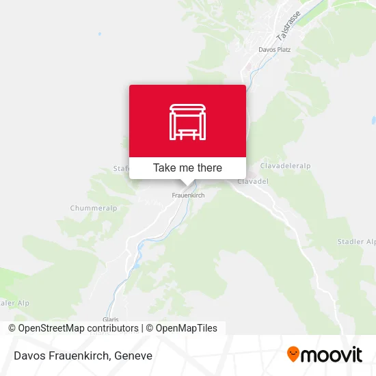 Davos Frauenkirch map