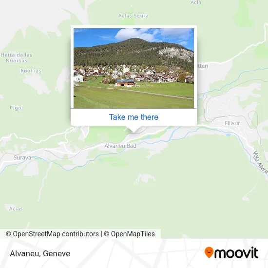 Alvaneu map