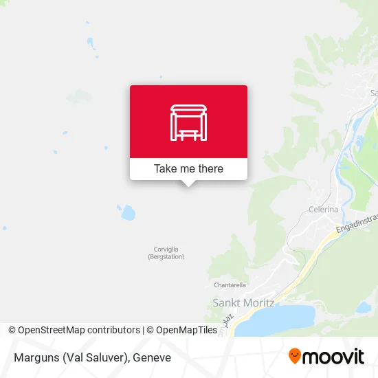 Marguns (Val Saluver) map