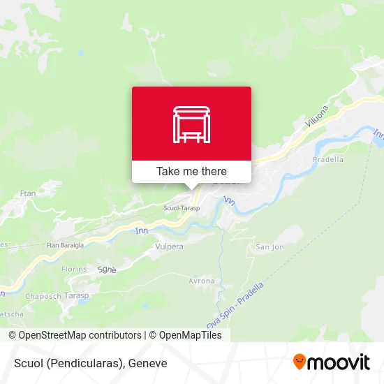 Scuol (Pendicularas) map
