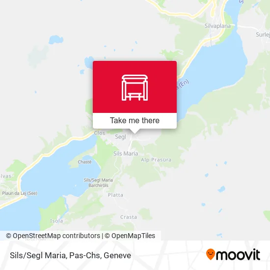 Sils/Segl Maria, Pas-Chs map