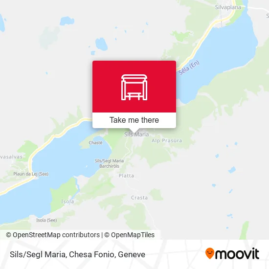 Sils/Segl Maria, Chesa Fonio map
