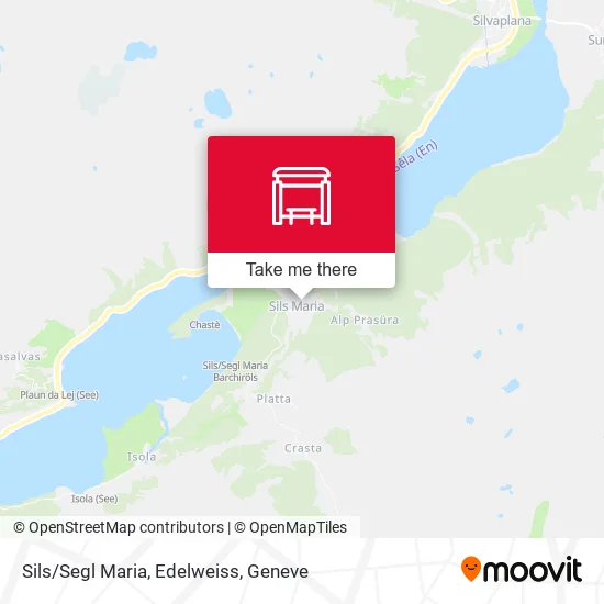 Sils/Segl Maria, Edelweiss map