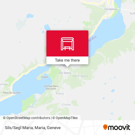 Sils/Segl Maria, Maria map