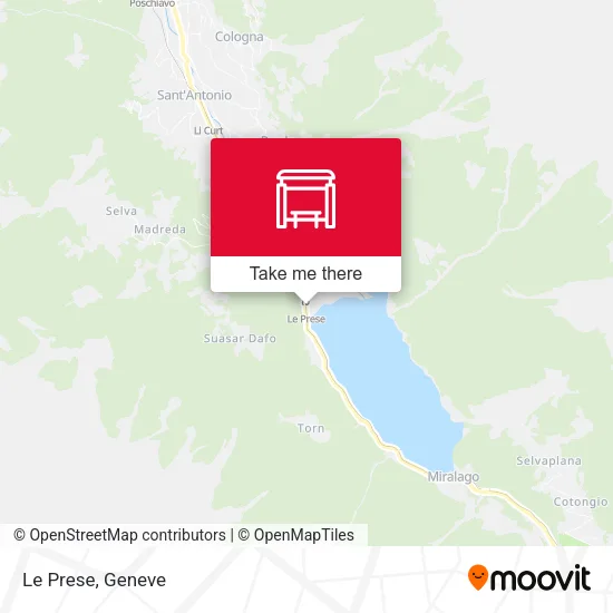 Le Prese map