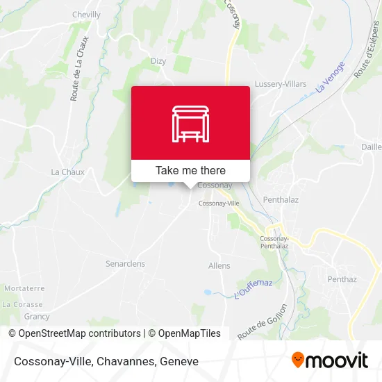 Cossonay-Ville, Chavannes map
