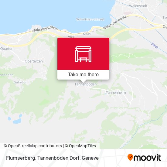 Flumserberg, Tannenboden Dorf plan