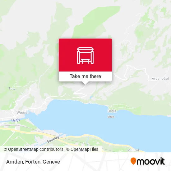 Amden, Forten map