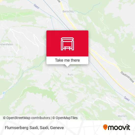 Flumserberg Saxli, Saxli map