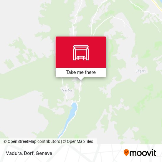 Vadura, Dorf map