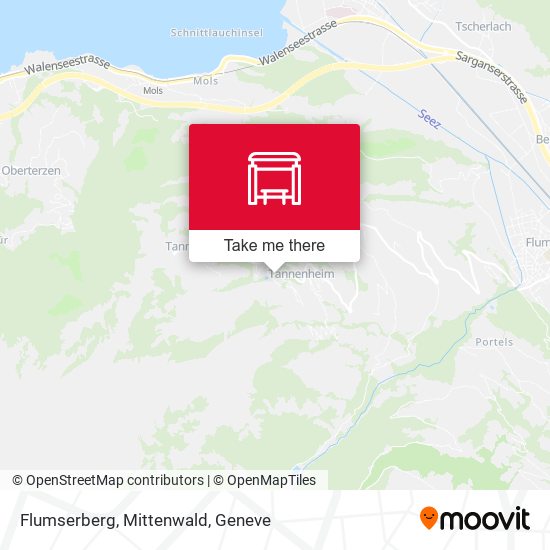 Flumserberg, Mittenwald map