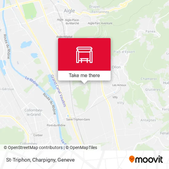 St-Triphon, Charpigny map