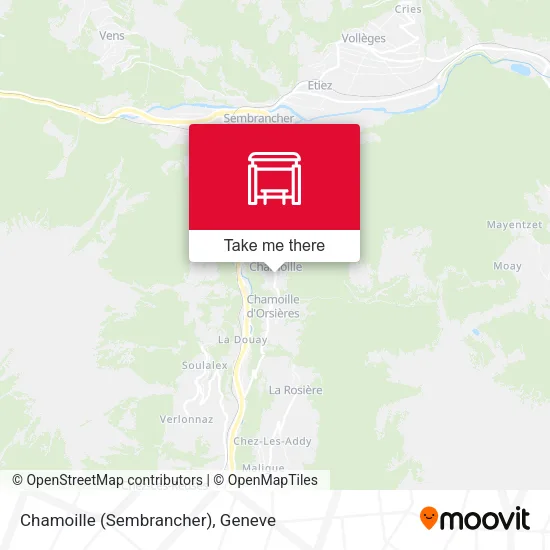 Chamoille (Sembrancher) map