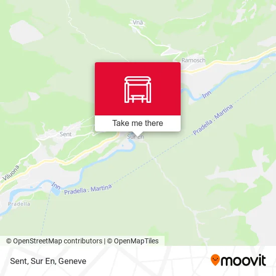 Sent, Sur En map
