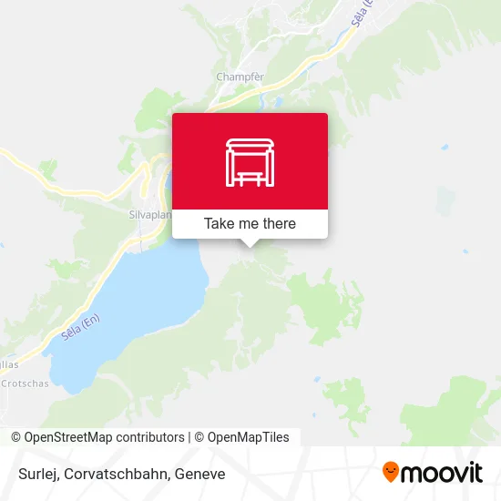 Surlej, Corvatschbahn map